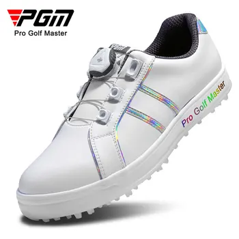 Pgm, Нови дамски маратонки за голф, магически дизайн, маратонки с шнурками, водоустойчив обувки от микрофибър