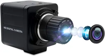 ELP 1080P OV2710 2-мегапикселова USB-камера с Ръчно фокусно разстояние 4 мм, уеб камера с мини-корпус за Windows, Linux, Android и Mac OS