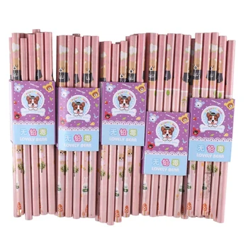 200 бр. моливи с гума, Цветни моливи различни дизайни, Дървени моливи за учители, детски класове